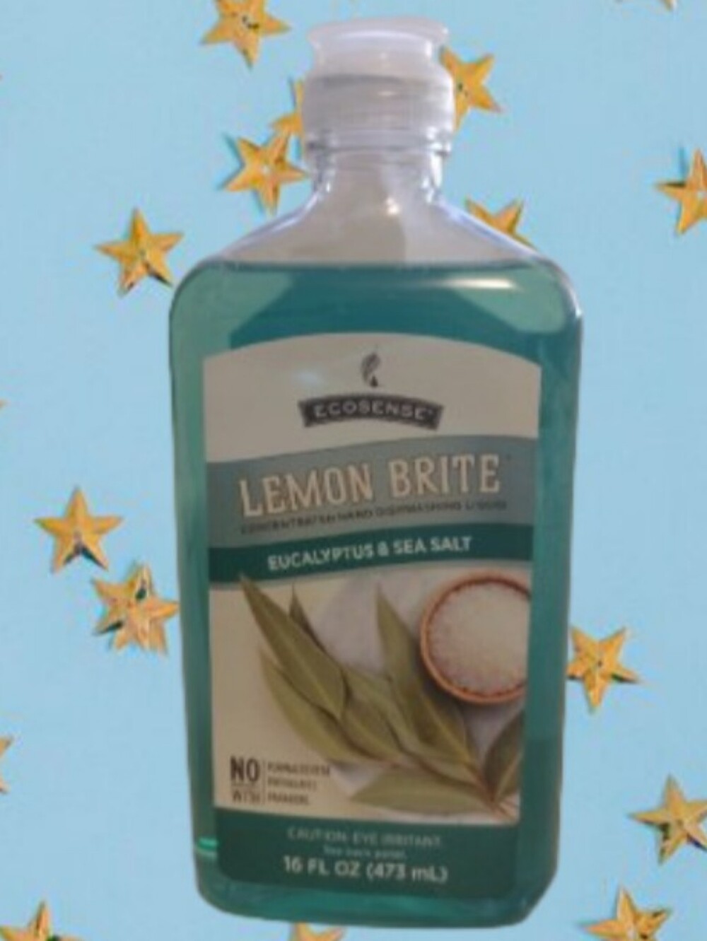 EcoSense Lemon Brite Concentrated Hand Dishwashing Liquid- Eucalyptus & Sea Salt